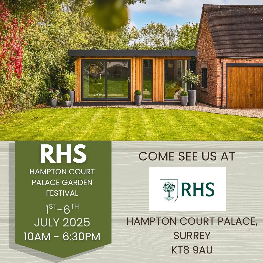 cabin master garden rooms at the rhs hampton court palace garden festival 2025