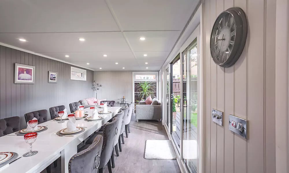 extra dining space for entertaining friends