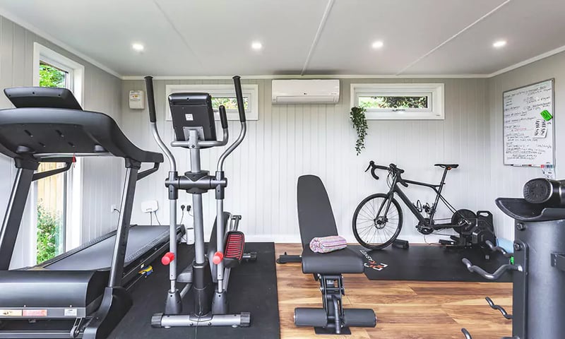cyclist's gym room