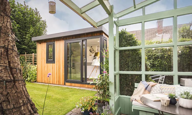 small wooden Garden Room Exterior 