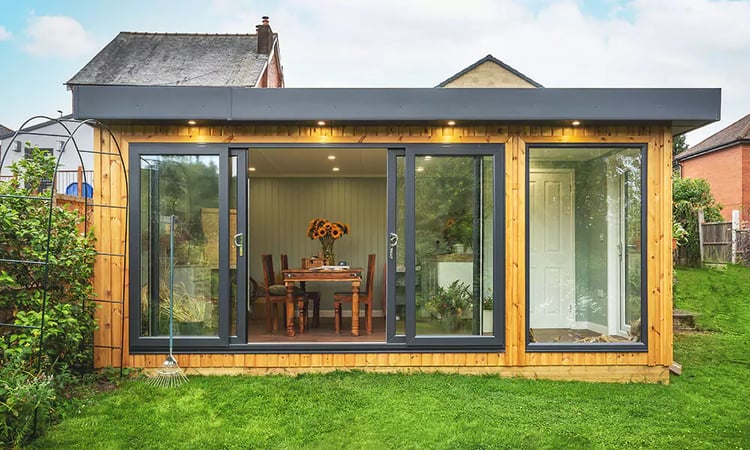 garden room with storage