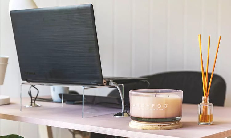 home office in garden room building