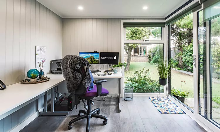 home office building in garden
