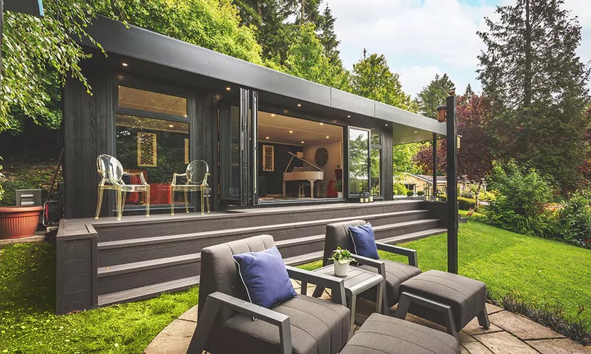 large composite garden room