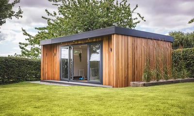large luxury garden room, custom built by cabin master