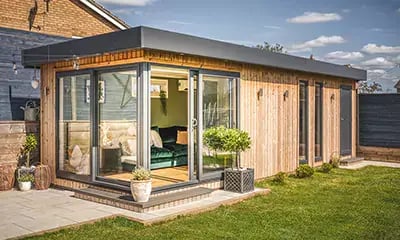 home office with toilet