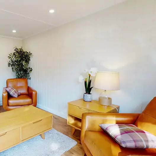 small garden room interior