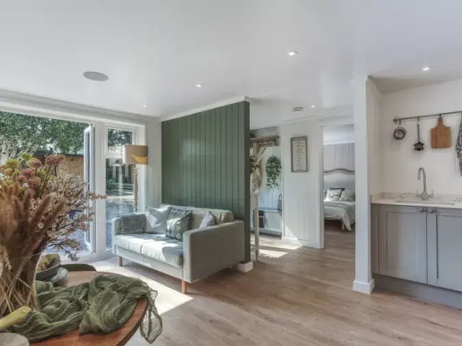 lounge area inside a granny annexe