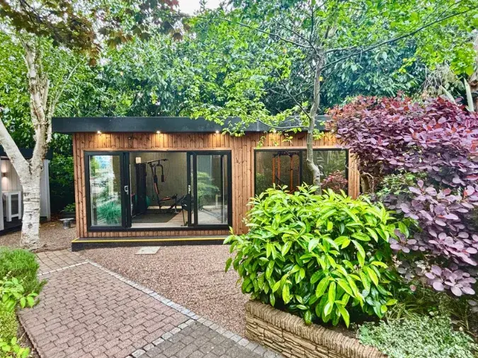 tall garden gym building