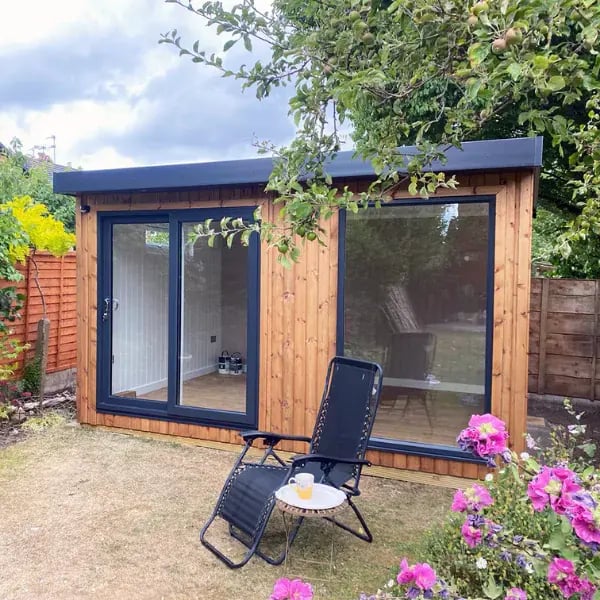 small wooden garden room