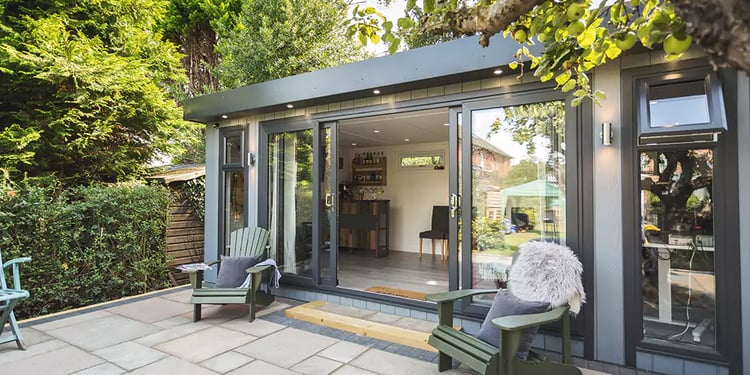 zero maintenance garden room at a listed building