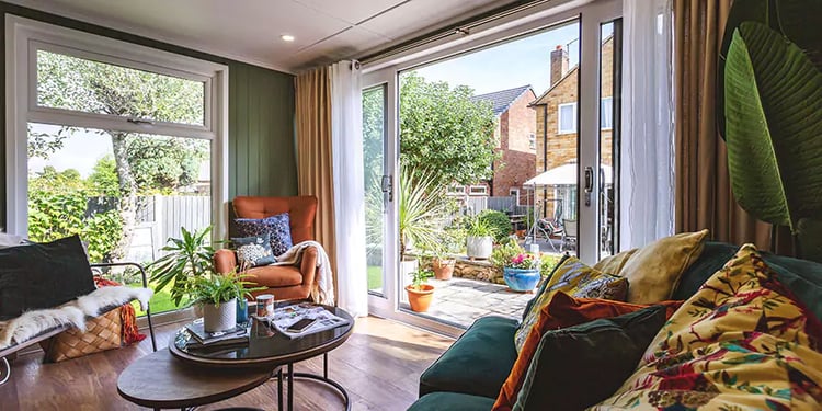 create extra space with a garden room