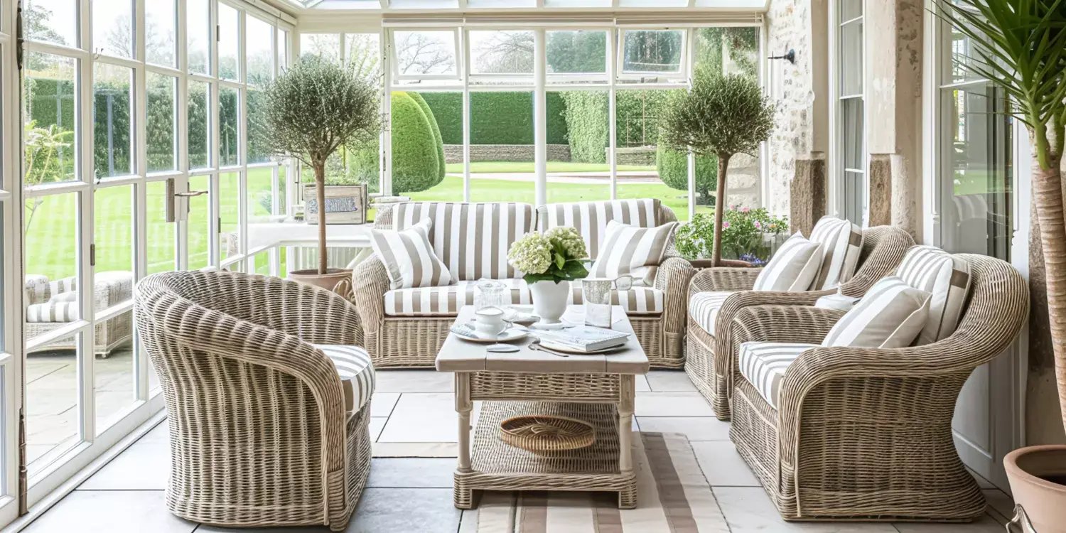 interior of a conservatory or orangery