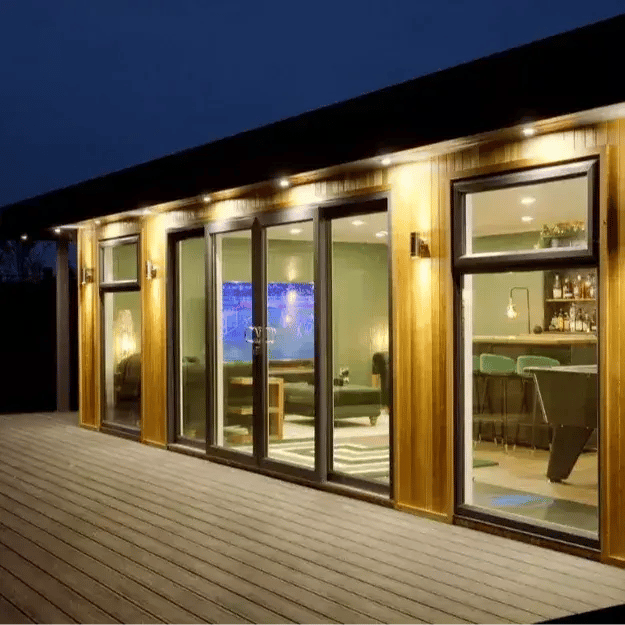 garden man cave at night