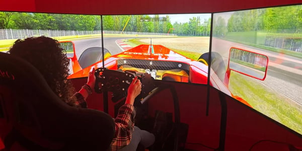 garden room for a driving simulator 