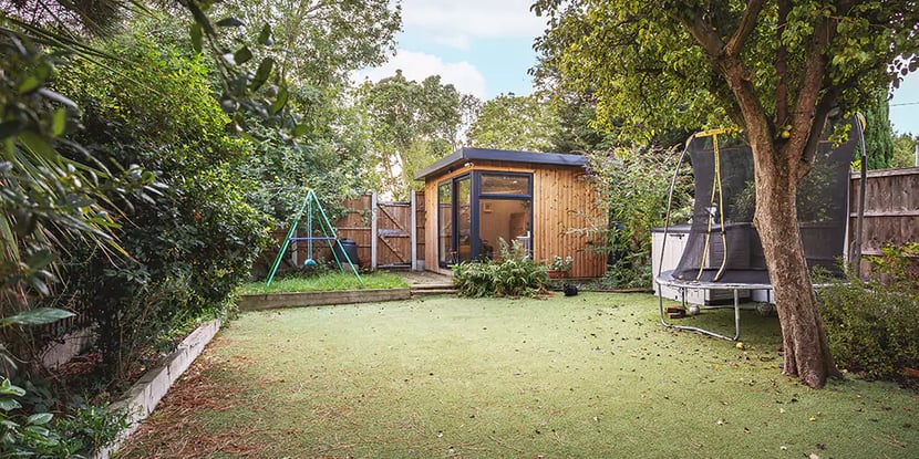 exterior garden room office building