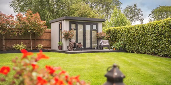 Modern summerhouse for the garden