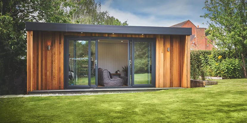 Cedar insulated Gym in Garden