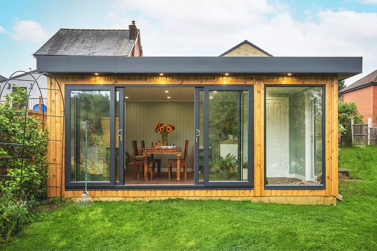 large garden studio building for business