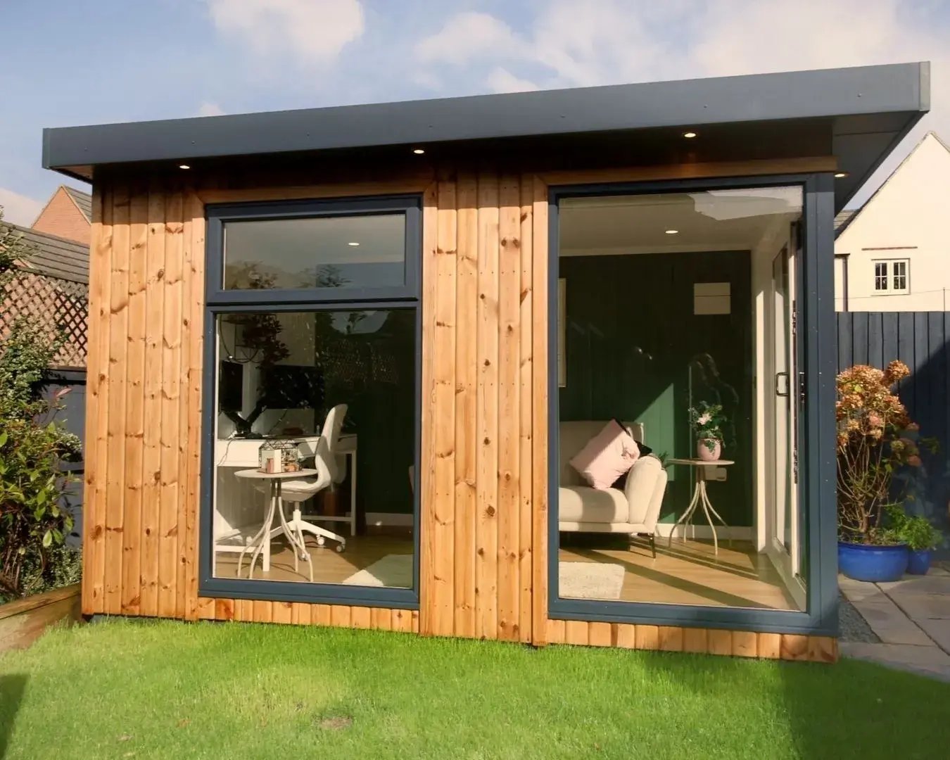 small timber garden office for WFH