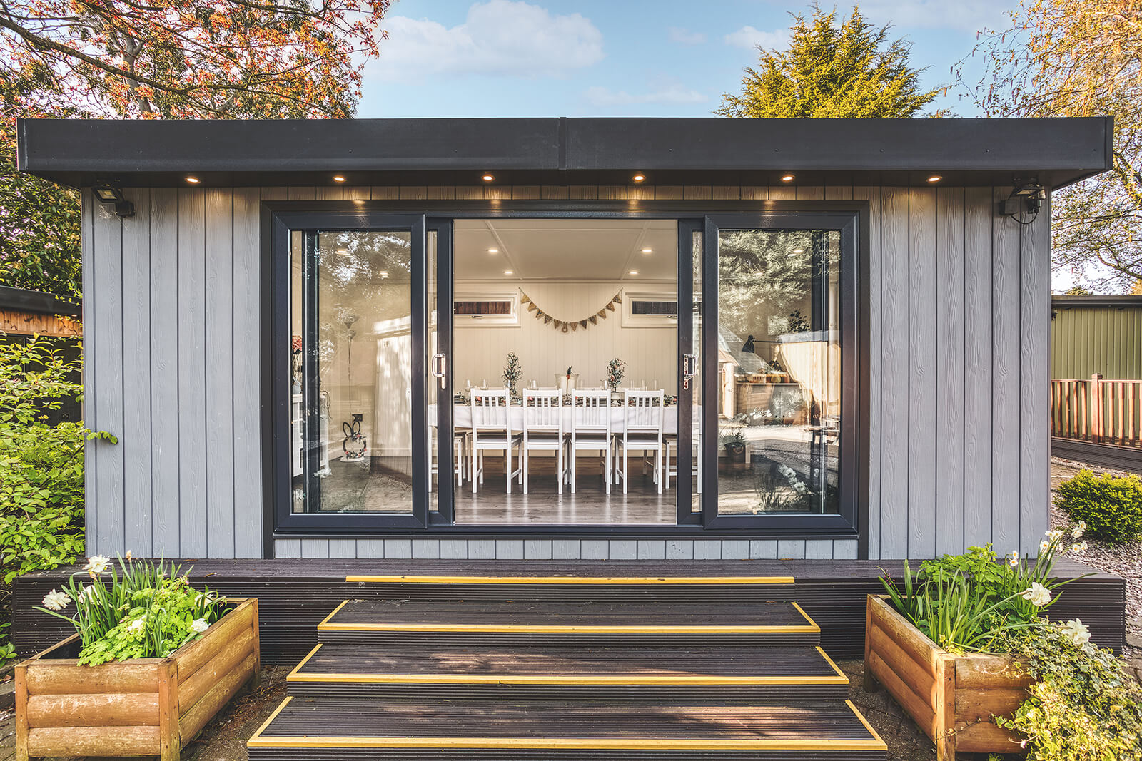 Cabin Master garden building in zero maintenance cladding