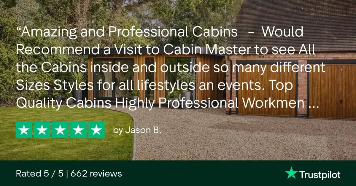 Trustpilot Review rating cabin master 5 stars for quality customer service