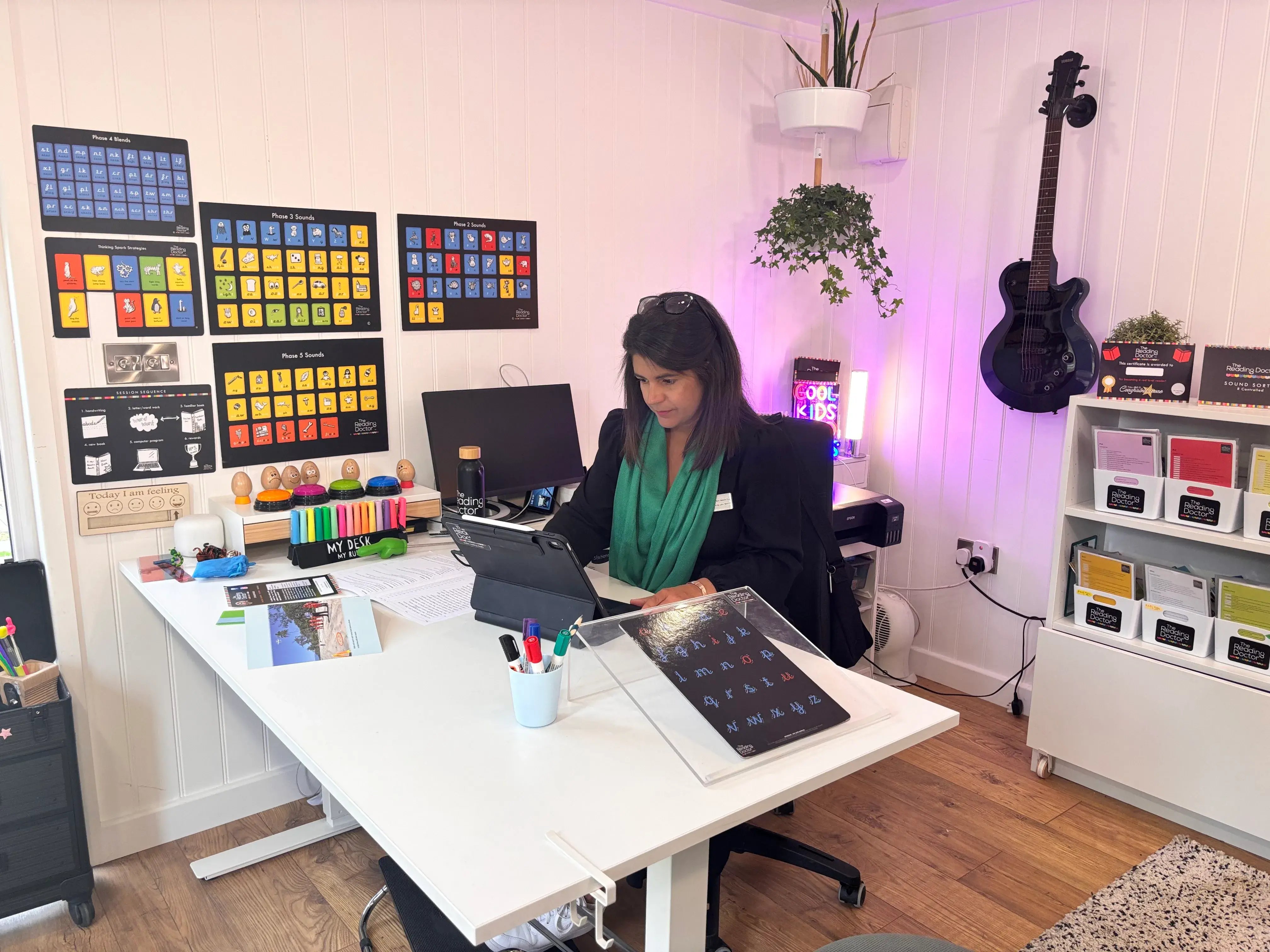 Garden Tutoring Room for working from home in a garden room