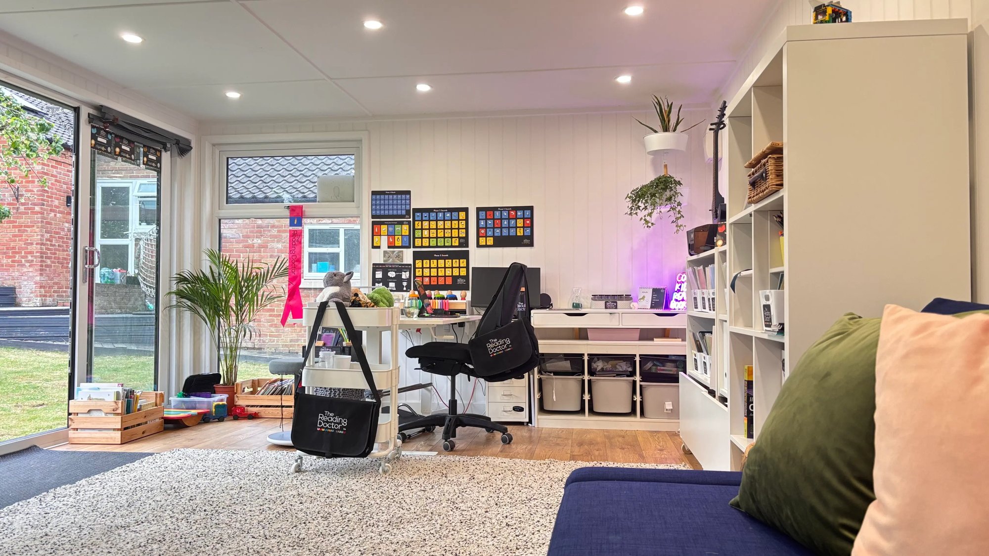 Garden Tutoring Room for working from home in a garden room