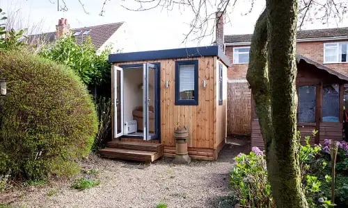small home office timber built