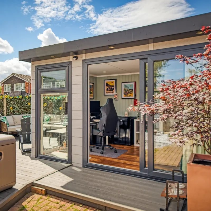 multiuse building in the garden
