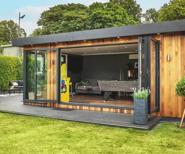mancave in the garden