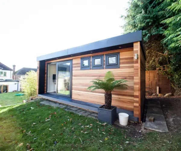 garden room used for music practice