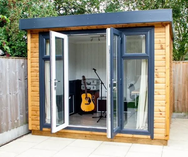 music studio garden building