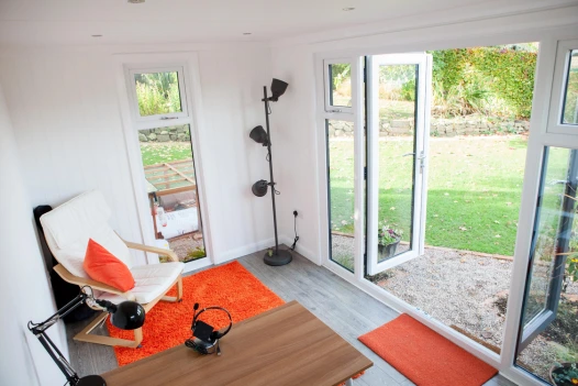 Cabin Master Cedar Office Pod Garden Room with Inside View 