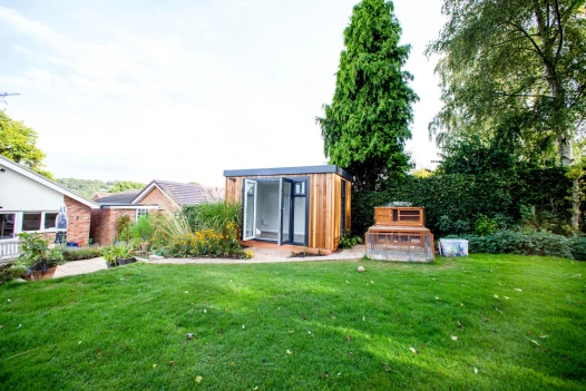 Cabin Master Cedar Office Pod Garden Room in Outdoor Area