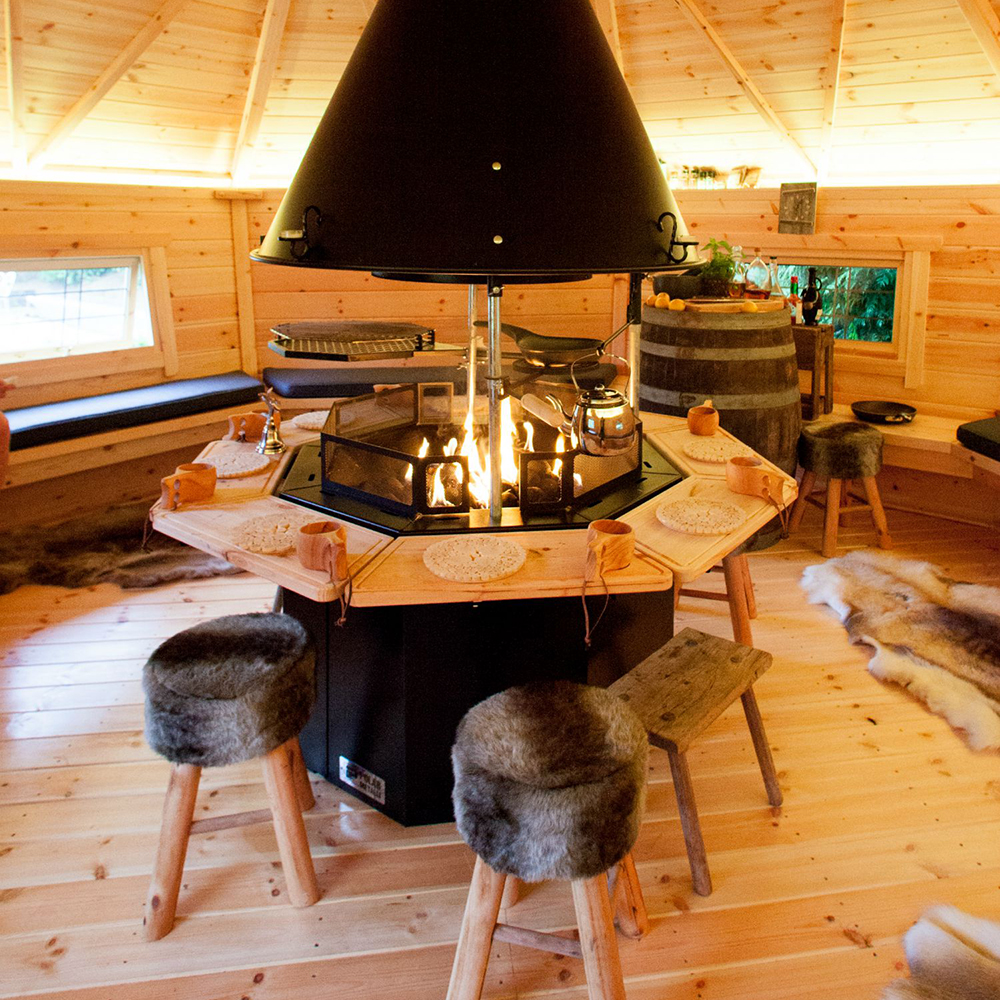Interior of Aldo Zilli's Arctic Cabin