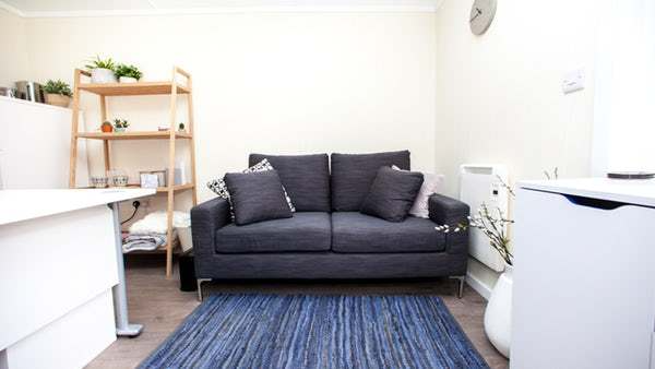 Cabin Master Cedar Garden Office Pod Internal View with Office Furnishings 