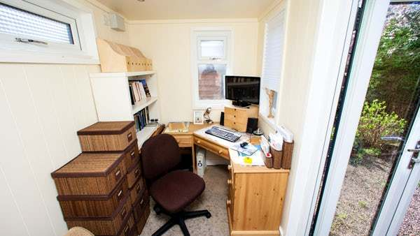 Cabin Master Small Home Office Garden Building Internal View 