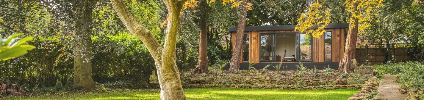 large bespoke garden room