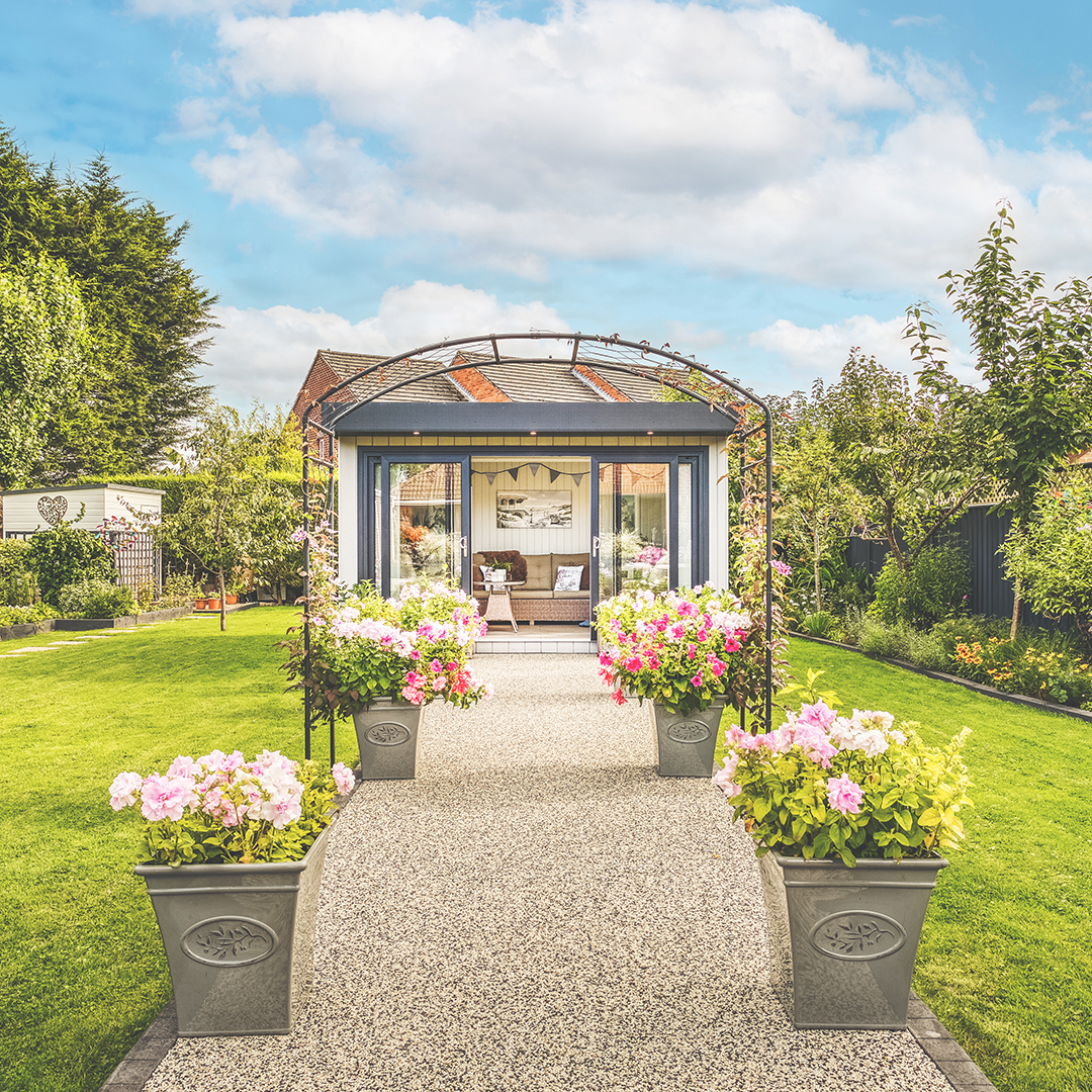 Zero maintenance garden spa room