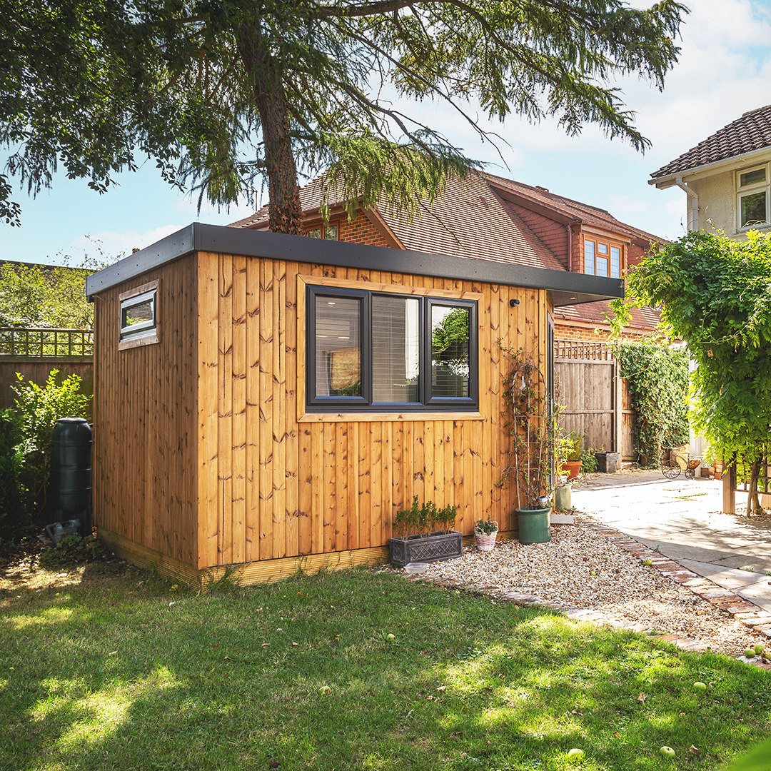 Small insulated garden office