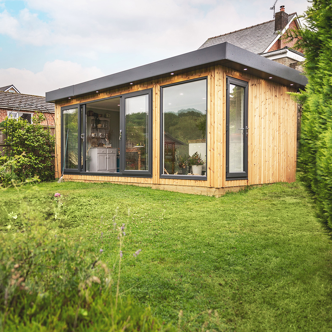 beautiful timber garden studio with insulation