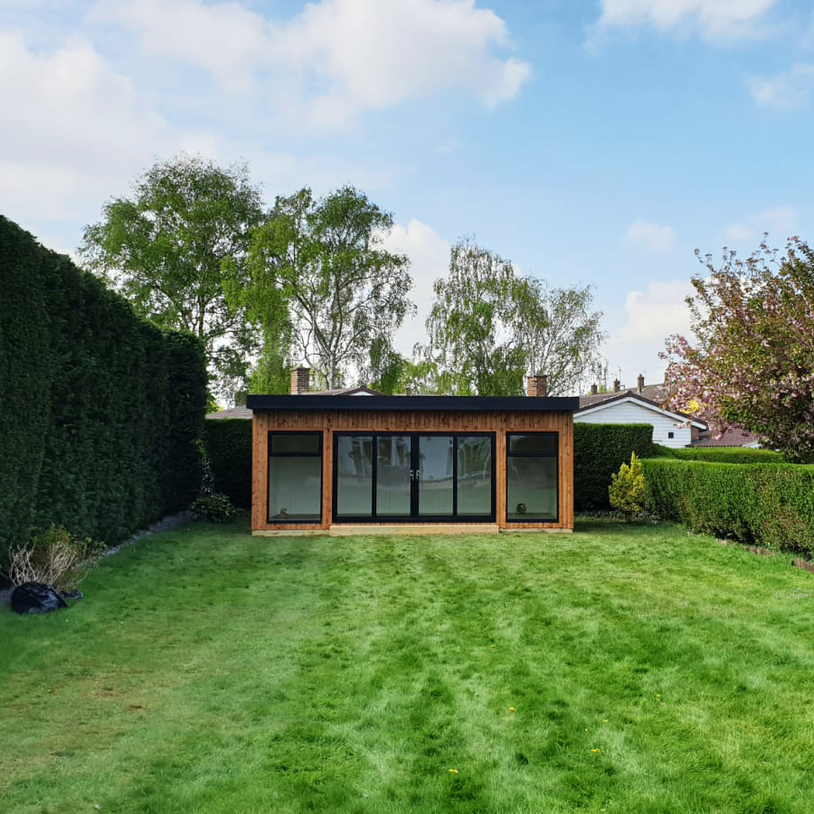 Large garden room annexe building 