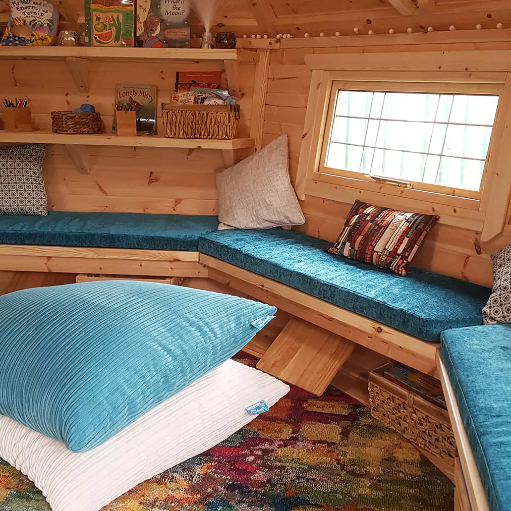 interior of a school reading nook