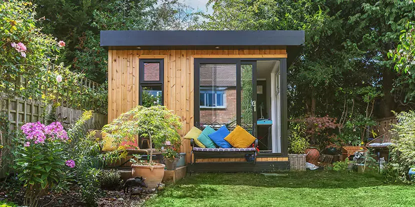 small insulated garden office room