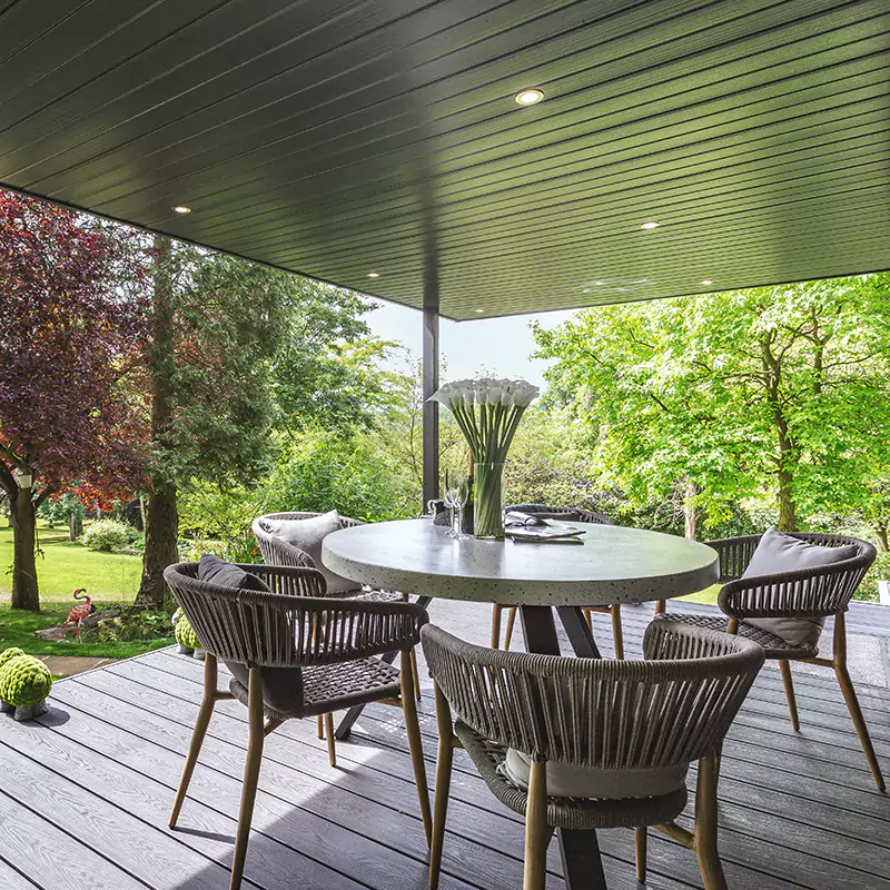 View of the garden from the veranda