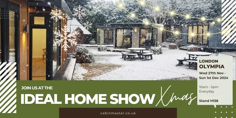 cabin master xmas-themed garden room