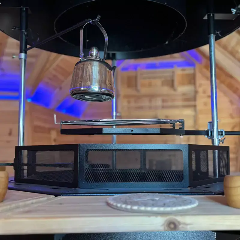 close up of arctic cabins BBQ unit