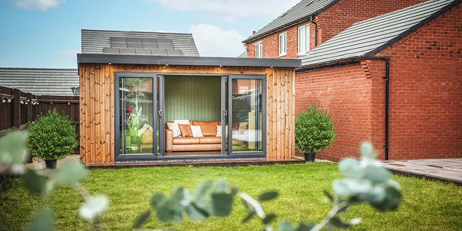 timber insulated garden room 