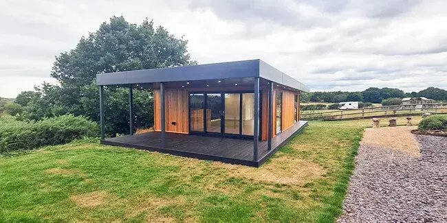 large granny annex building at home